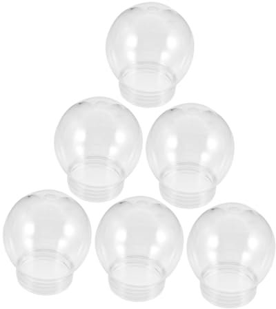 CONGARTENO Für Kinder 6er-Pack Schneekugel Weihnachtsschneekugel Deko Bastelbedarf