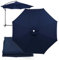 Replacement Umbrella Covers 2/2.3/2.5/2.7/3/3.5M, 6/8 Ribs, UV Protection Garden Replacement Parasol Canopy, for Patio Yard Beach (Navy Blue,8ribs-3.5m/11.5ft)