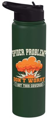 Exterminator Pest Control Eradicator Spider Problem Stainless Steel Insulated Water Bottle