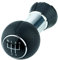 L & P Car Design L&P A260-2 Schalthebel Hebel Schaltknauf Schwarz 5 Gang 12mm PU Leder perforiert Knauf als Plug Play Ersatzteil für Audi A1 A3 A4 A5 A6 Q3 Q5