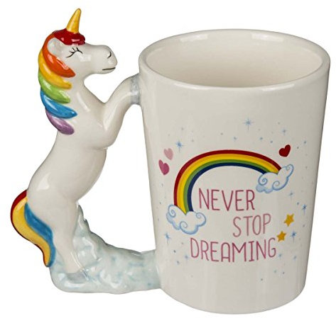 Out of the blue Tasse (Mug) Licorne/Matière : Grès/Dimensions: 13 x 12 cm