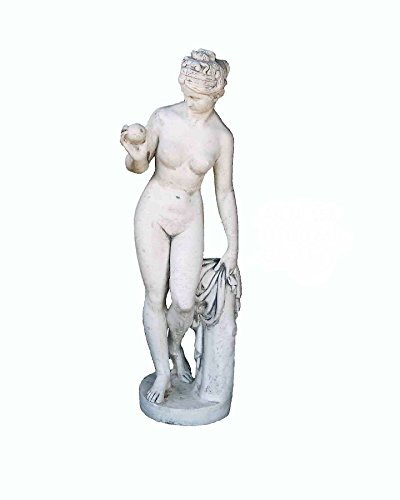 Antikes Wohndesign Nackte Frauenfigur Skulptur Gartenfigur Steinfigur Höhe: 120cm