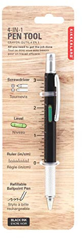 KIKKERLAND 4-in-1 Multifunction Pen, Black