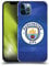 Head Case Designs Officially Licensed Manchester City Man City FC Obsidian Full Colour Badge Geometric Hard Back Case Compatible With Apple iPhone 12 / iPhone 12 Pro
