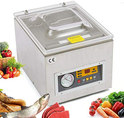 Envasadora al Vacío de Acero Inoxidable DZ-260C - Máquina de Doble Costura para Uso Doméstico y Comercial - Industrial de Mesa