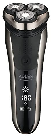 ADLER 2933 Elektrorasierer, 3 bewegliche Köpfe, 180 Minuten Akkulaufzeit