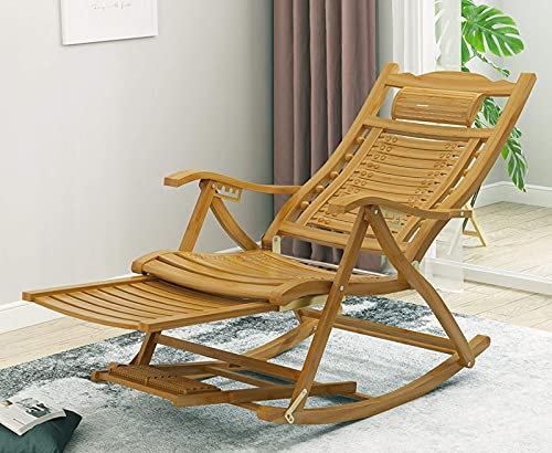 WANWEN Klappbare Schwerelosigkeits-Chaiselongues, Verstellbarer Garten-Lounge-Sessel aus Holz für den Sommer im Freien, leichte Camping-Liege, D Little Surprise