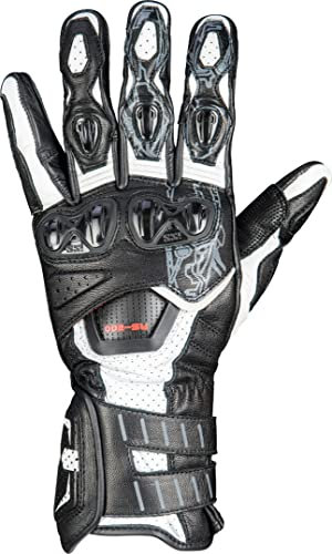 IXS RS-200 3.0 Sporthandschuh für Motorrad - Ziegenleder - Schwarz
