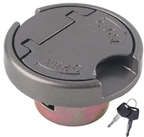 Tankdeckel mit 2 Schlüssel, Edelstahl Gastankverschlussdeckel Universal Kraftstofftürabdeckung für RUCKUS TAOTAO ROKETA GIOVANNI BAJA