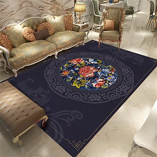 SUNYRDSM Bettumrandung Teppich 160x230cm Fell Teppiche Für Schlafzimmer Grauer runder bedruckter Wohnzimmer Teppich bequemer Samt Stoff Teppich Kurzflor