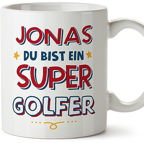 Mugffins Tassen Personalisierten für GOLFER - Auf Deutsch - Du Bist Super - 11 oz / 330 ml - Individuell Anpassbar Geschenk Mitarbeiter
