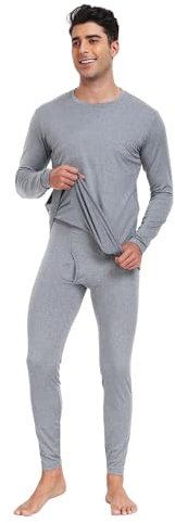 North Bund Thermounterwäsche Herren Set Leichtgewic Funktionsunterwäsche Skiunterwäsche Innenfleece Thermo Unterwäsche Winter Sehr Thermowäsche Thermounterhose Wärme Skifahren Wandern 160g M