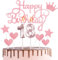 Happy 18th Birthday Cake Topper & Birthday Candles Rose Gold Number 18 Candles for Birthday Cake - Rose Pink 18th Birthday Candles Cake Cupcake Topper Birthday Cake Decorations for Girls Birthday