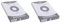 Exacompta 13208E Packung mit 100 Karteikarten, DIN A5, kariert, ideal für Notizen, Weiß, 1 Pack (Packung mit 2)