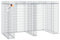 DELUKE 2er Gabionen Mülltonnenbox ESOL mit Dach | 120x192x91cm| Mülltonnenverkleidung für 2 Tonnen Gabionenwand Müllbox aus Steinen Mülltonnenschutz Mülltonnendach