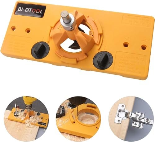 BI-DTOOL 35mm Scharnier Bohrschablone Loch Führung Holzbearbeitung Werkzeuge für Küchenschrank Türen Scharnier