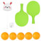 Ping Pong Balls Table Tennis Trainer Set Hanging Trainer Portable Indoor/Outdoor Training Adjustable Hand-Eye Coordination Game Props - Green