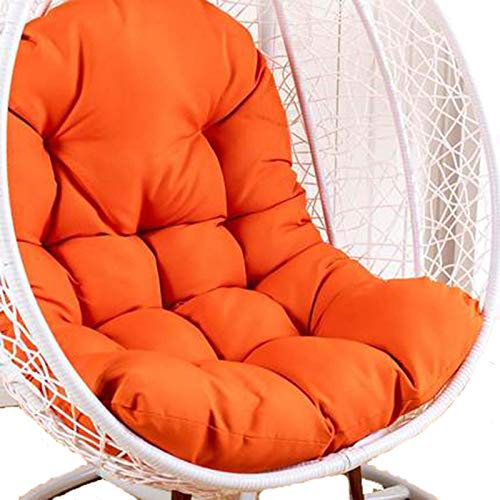 Cojín de repuesto para silla de hamaca, impermeable, resistente al sol, color naranja, para las cuatro estaciones