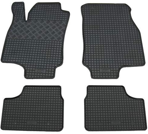 Gummi Fußmatten Set, 4teilig, Gummifußmatten Gummimatten Matten
