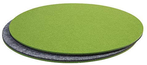 luxdag Platzset aus Filz für Teller & große Schüsseln (Farbe & Größe wählbar) - Tischset zweifarbig - Platzmatten für Küche & Esszimmer - Abwischbare Untersetzer
