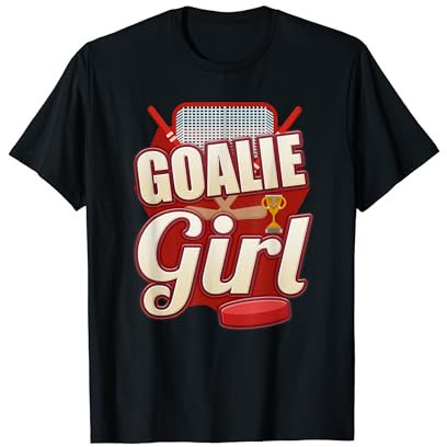 Hockeyspieler Torwart Mädchen Hockey Fan Eishockey T-Shirt