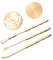 Cabilock Räucherschale 5 Messing Machen Kit Weihrauchkegel Machen Schaufel Pinsel für Schlafzimmer Yoga Meditation Räucherstäbchen Halter