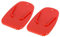 F FIERCE CYCLE 2pcs Motorcycle Kickstand Pad Stand Side Stand Extension Pad Red