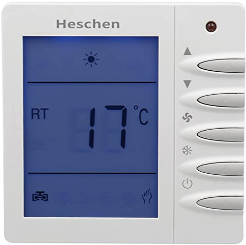 Heschen LCD-Thermostat mit digitaler Wochenprogrammierung, HS-D702, 230VAC 10A, für Fußbodenheizungs-Temperaturregler