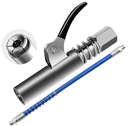 HIQE-FL G Coupler für Fettpresse Fettpresse Mundstück 1/8” NPT Fettpresse Kupplung Mundstück Kupplung Fettpresse für Schmiernippel 10000 PSI Passend für alle Arten von Fettpressen