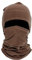 Micoop Fleece-Beanie-Mütze und Halswärmer-Set, leicht, einfarbig, Totenkopf-Mütze, Schal, Maske für Damen und Herren, braun, 60