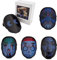 Komonee LED Mask Customizable Controlled by Bluetooth App Light Up RGB Digital Full Face Christmas Party Halloween Outfit Costume Rechargeable USB C