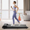 Laufband Klappbar, 2 in 1 Laufbänder Einstellbare Geschwindigkeit, LCD-Display Motorisiertes Fitnessgerät mit Fernbedienung für Zuhause, Gym, Training, Laufen (Schwarz)