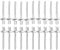 DTGN 4mm x 8mm (DXL) Blind Rivets - 25Pack - Good for Machinery Joining - 304 Stainless Steel Dome Closed End Rivet