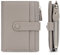 HKCLUF Portefeuille Femme Cuir Porte Monnaie Court Sac d'argent Femmes RFID Blocage Porte-Cartes Zippé Portefeuilles(A03-Gris)