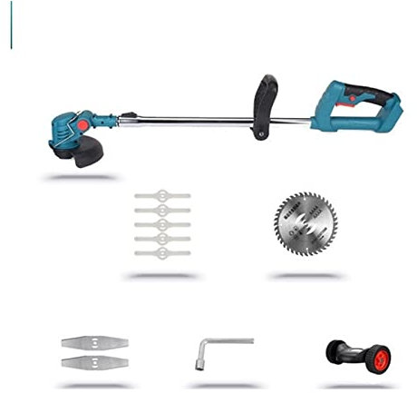 Tondeuse de Jardin électrique sans Fil 1800W Tondeuse à Gazon électrique Tondeuse à Gazon sans Fil Taille-haie Réglable Handheld Garden Power Élagage Tondeuse à Gazon Outil (Color : Without Battery