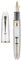 Jinhao 9019 Acrylic Fountain Pen, Size 8 Medium Nib with Refillable Ink Converter, Transparent Clear Design Smooth Writing Pen (Gold Trim)