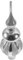 Luxshiny Puntale Per Albero Di Natale Sferico Ornamento Natalizio Glitterato Cima D'albero Vintage In Plastica Finali Per Albero Ornamento Metallico Per Albero Decorativo Puntale Per