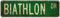 Straßenschild Biathlon Biathlon Geschenk Biathlon Schild Langlauf & Wandschild Vintage Klassische Wohnkultur 40,6 x 10,2 cm Metall Aluminium Schild