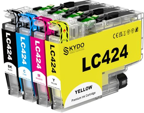 LC424 LC 424 LC-424 Patronen Multipack Kompatible für Brother LC424 LC-424VAL Druckerpatronen Kompatibel für DCP-J1200W DCP-J1200WE Drucker