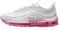 NIKE Air Max 97 - Scarpe da ginnastica da donna, alla moda, Schiuma bianca e rosa, 40 EU