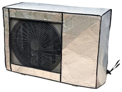 XRRJFYH Cache Climatiseur Exterieur Mural Cache Clim Cache Pompe a Chaleur Extérieur, Isolation Thermique, Réduction du Bruit, Anti-poussière, Étanche (Color : D, Size : 100x43x80cm)