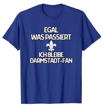 Darmstadt Aufstieg Fußball Lilien Fan 98 Hessen blau weiss T-Shirt