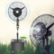 Nebel Ventilator, Wassertank mit Sprühnebel Kühl-Ventilator, 3 Kühlgeschwindigkeiten, Beweglicher Außenventilator, 40-l-Wassertank, für Terrasse(75cm)