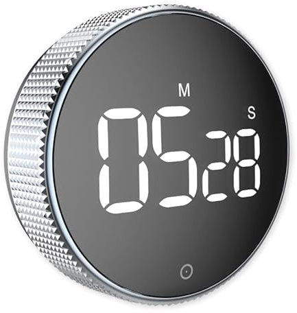 TimeTEX Zeitdauer-Uhr Digi-Disc mit Dreh | Magnetischer Digitaler Countdown Timer