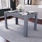 Vida Designs Medina 4 Seater Dining Table MDF Wood Rectangle Modern Kitchen Dining Room Furniture Unit, Grey