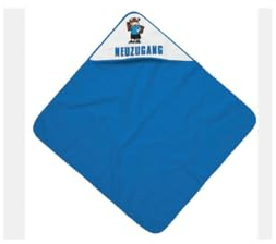 Arminia Bielefeld Kapuzentuch Neuzugang – Offizielles Fan Handtuch mit Kapuze – Blau Weiß Fußball Merchandise – Stadion Badetuch Poncho Fanshop Geschenk