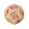 Generic 2X 12 Seitige Holzwürfel, Holzwürfel für Paare, Valentinstagsgeschenke für Rollenspiele, Kartenspiele, Partyspiele