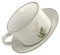 FUNOMOCYA 1 Set Tazze da Ceramica con Saucer Tazza per Cappuccino Adatta per Acqua Latte e Tè Design Vintage con Muguet Facile Leggera