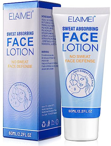Sweat Absorbing Face Lotion, Crème Déodorant Anti-Transpirant, Crème Anti-Transpirante, Contrôle de la Sueur et de la Peau Grasse, Anti-Sueur pour Hommes et Femmes
