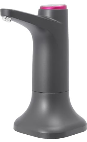 Wasserflaschen Pumpe Elektrischer Wasserspender USB-Ladung Flaschen Trinkwasserpumpe Tragbarer Wasserflaschen Pumpe Wasserspender Wasserpumpe für Home Office Küchen Camping (Schwarz)